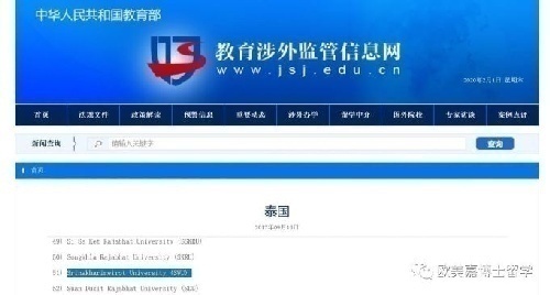 泰国诗纳卡宁威洛大学招收教育学博士留学生